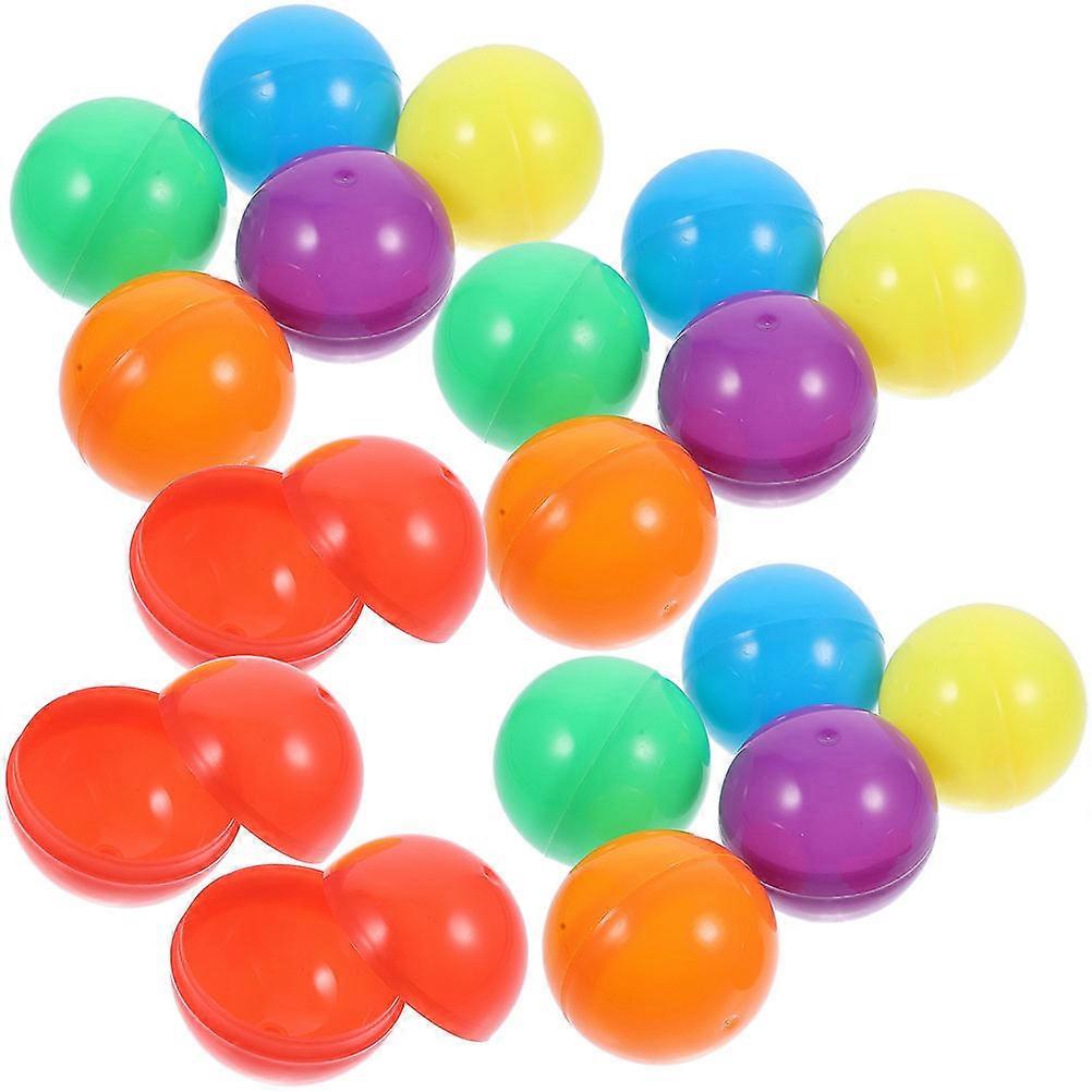 Plastic Vending Machine Capsules for Storage 60Pcs Colored Refillable Boxes