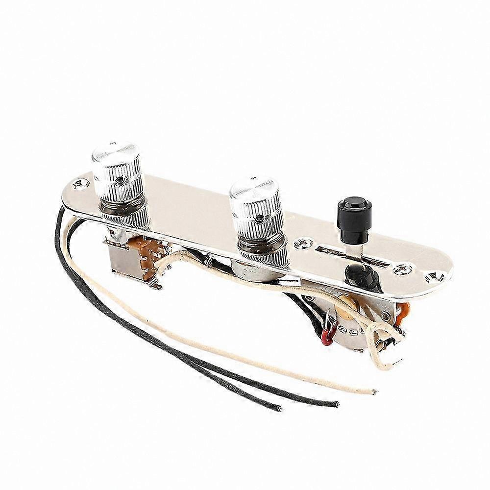 3-Way Wired Control Plate with Switch Knobs for Telecaster Guitar Components