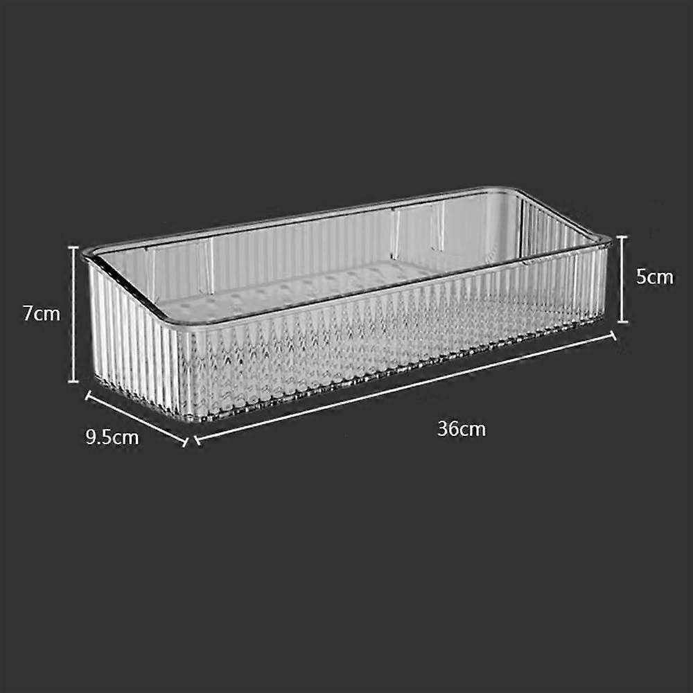 Clear Self Adhesive Shower Caddy No Drilling Wall Mounted Bathroom Storage Rack Medium Size