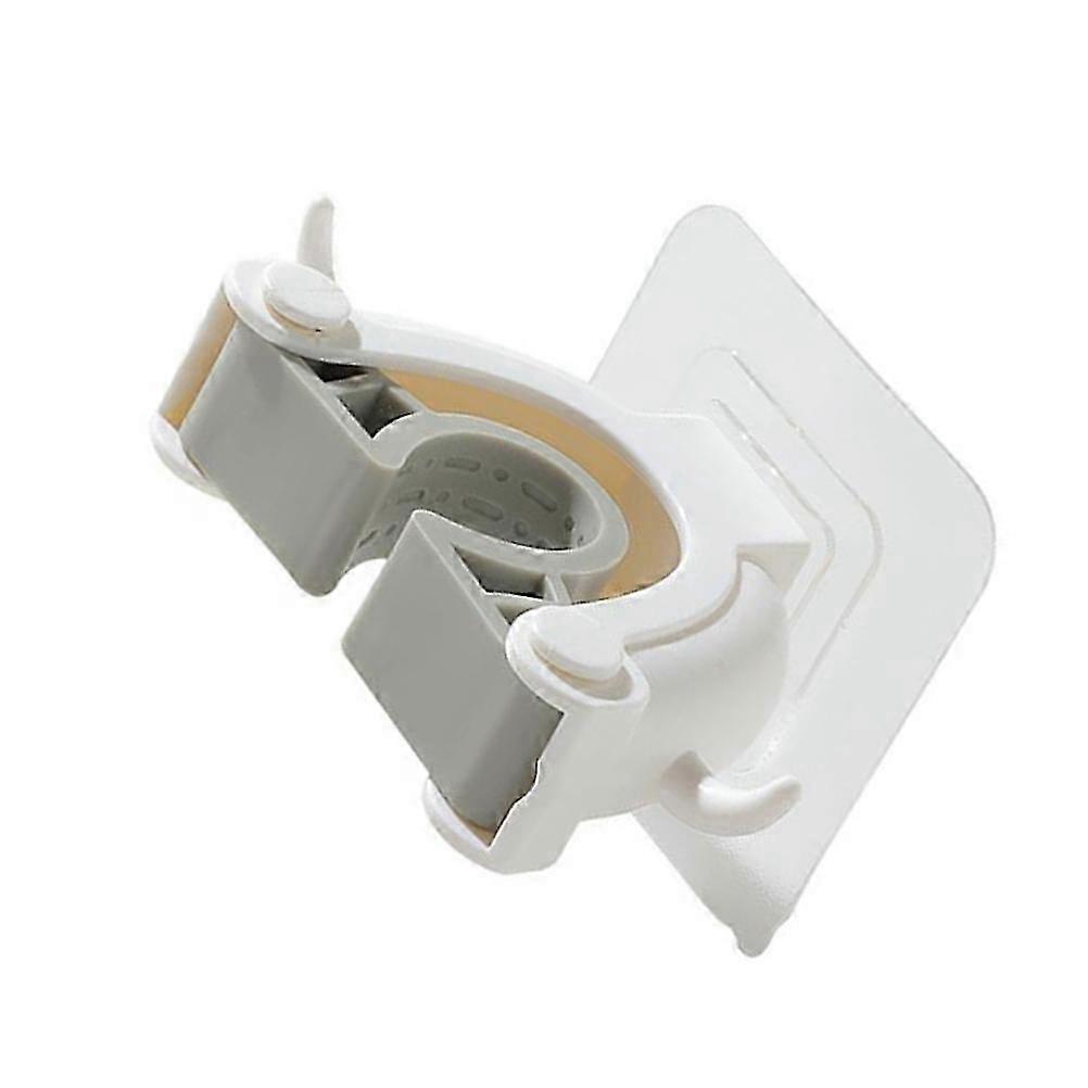 Kitchen Adhesive Hook Wall Hanging Mop Clip for Storage Use 4Pcs