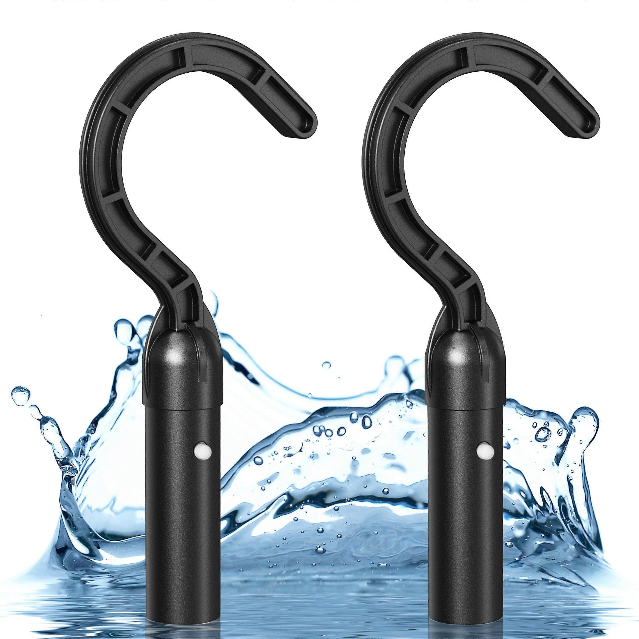 Pool Cleaner Hook for Telescopic Pole, Easy Robot Retrieval, Dual Pack for Robotic Pool Vacuum