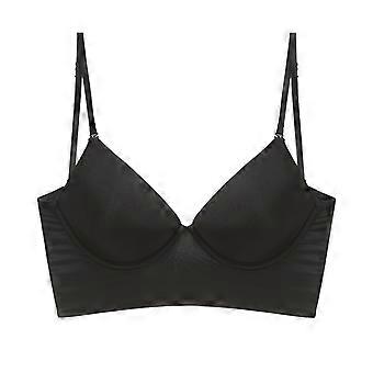 Sutiã Sexy Feminino Sem Costas, Calcinha Decote V Profundo, Sutiã Push-Up, Lingerie Feminina Respirável, Bralette com Costas Baixas e Invisível