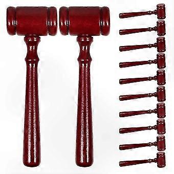 Kids Wooden Gavel Set for Role Play Activities 12 Pieces Educational Toy