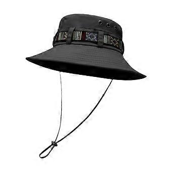 Sombrero de pescador de verano transpirable de ala ancha, accesorio de moda para la cabeza para hombres y mujeres.