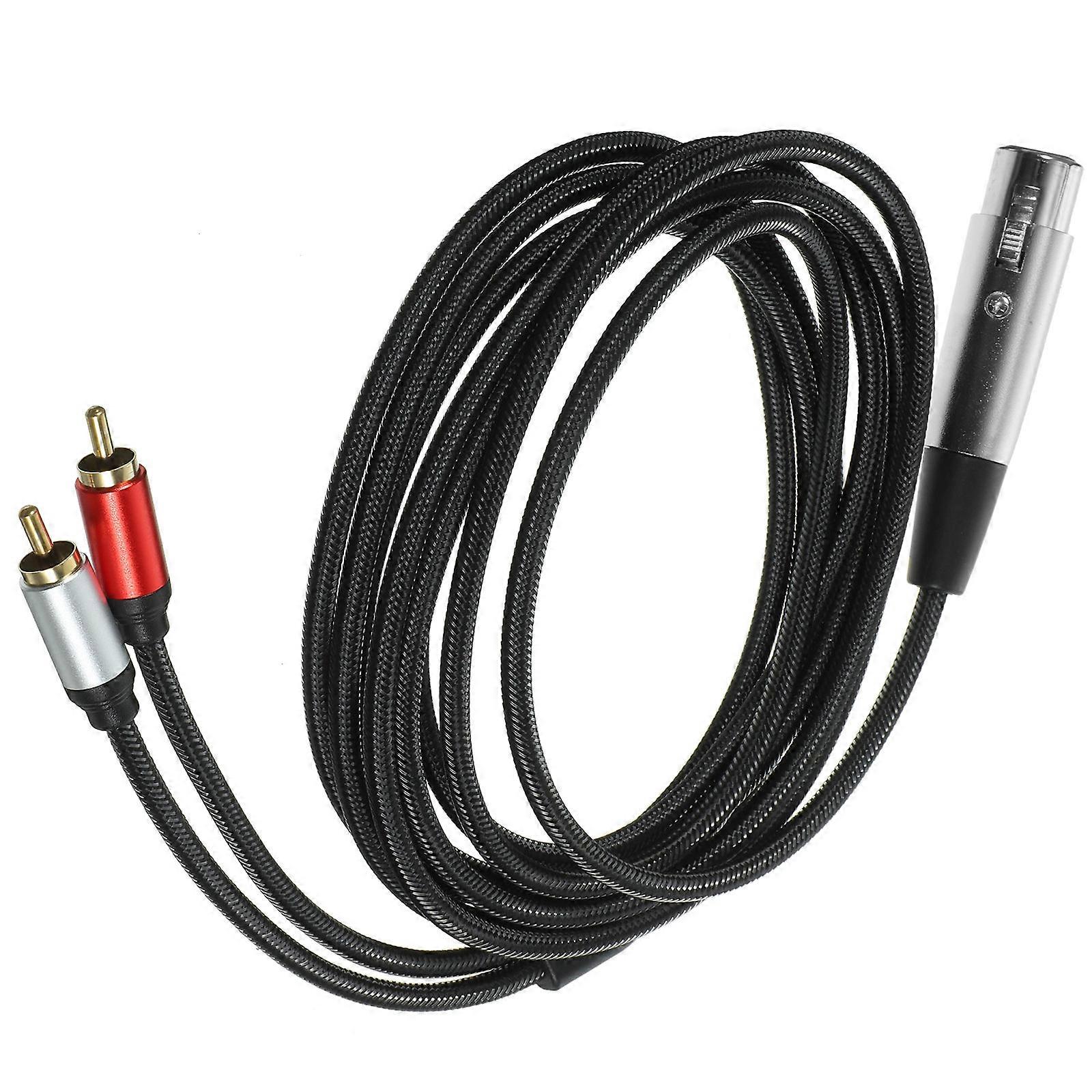Audio Cable 3 Pin Microphone Cable for Guitar 5Pcs Practical Transferring