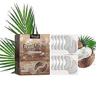 Hoygi coconut eye gel patches - reduce fine lines, eye bags, dark circles, firm & anti-wrinkle, moisturizing eye pads for for eye area daily care
