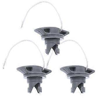 3pcs Inflatable Boat Valve Cap: High Pressure Valve Cover For Kayak Paddle Board Canoe - Replacement Accessories For Repairing