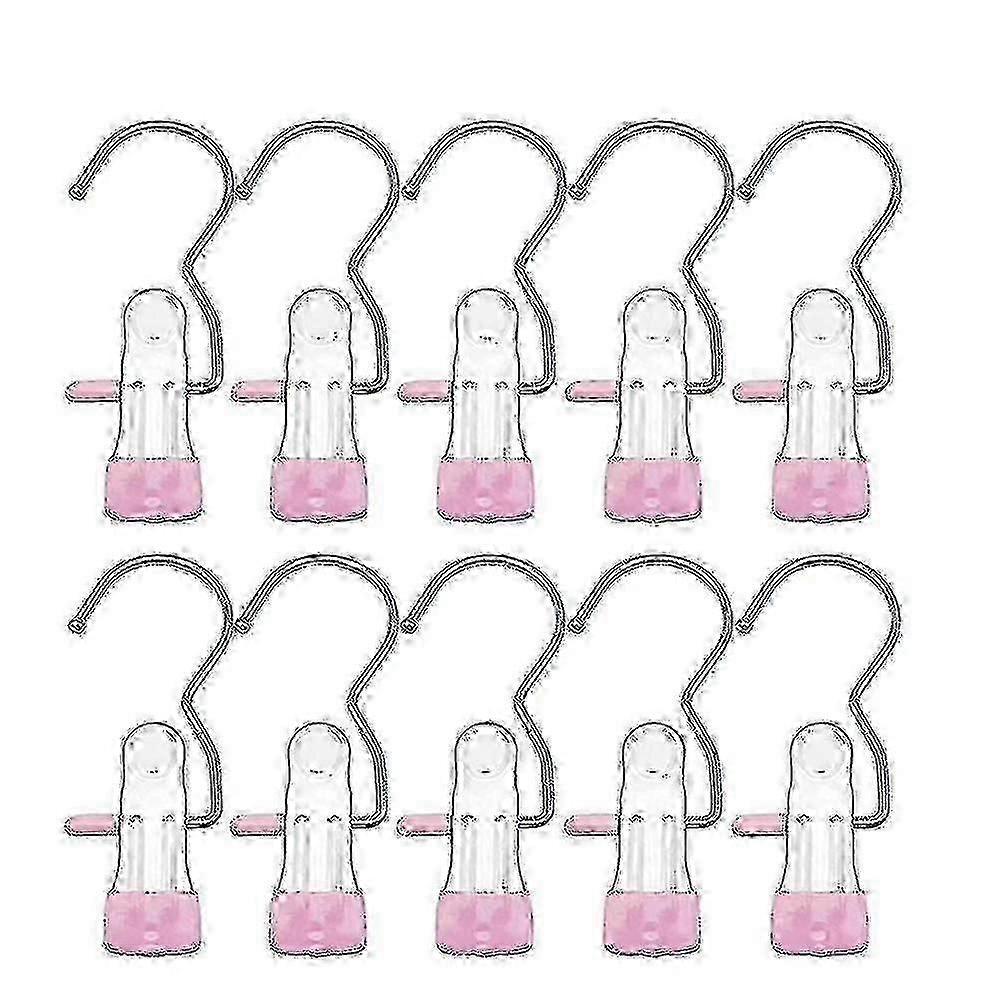 20 pinces à bottes roses