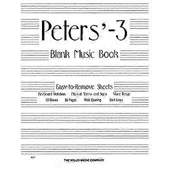 Peters' Blank Music Book (White)