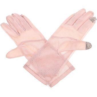 Lace Touch Screen Gloves Anti-Sunburn for Women 2Pcs Outdoor Mittens
