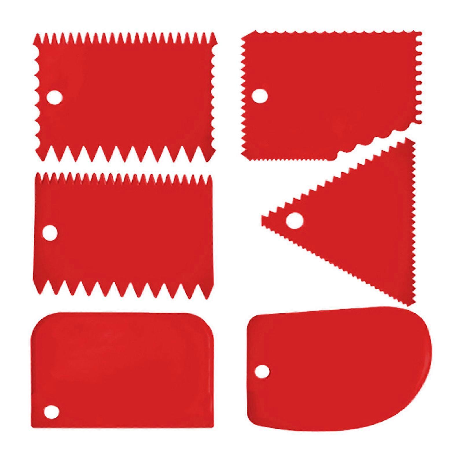 Assorted Plastic Scraping Tool Glues Spreader For Professional Grade Mudding Tiling And Creative Modeling  Red