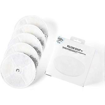 Compatible Water Dispenser Filters 5-Pack compatible with Eversweet 2.0/3.0 & Cybertail Pet Fountains hwy