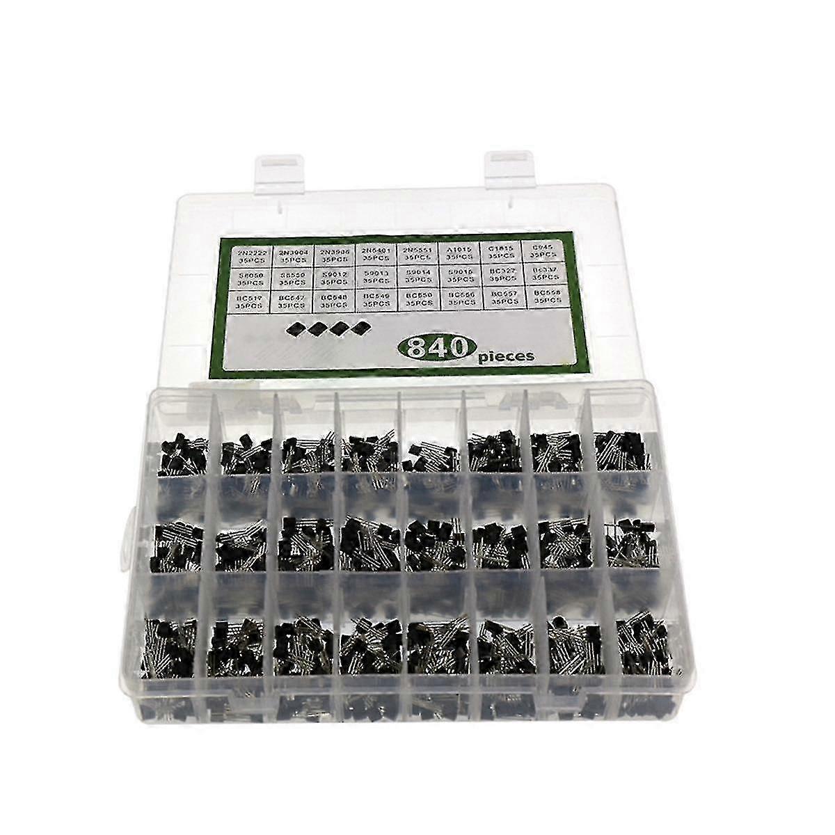 840pcs To-92 Diode Transistor Set 24 Specifications Transistor Kit