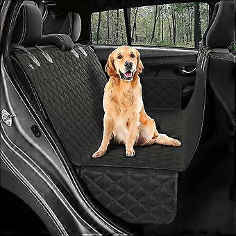 Dog Car Seat Covers Back Seat Protector Hammock Black For Pets