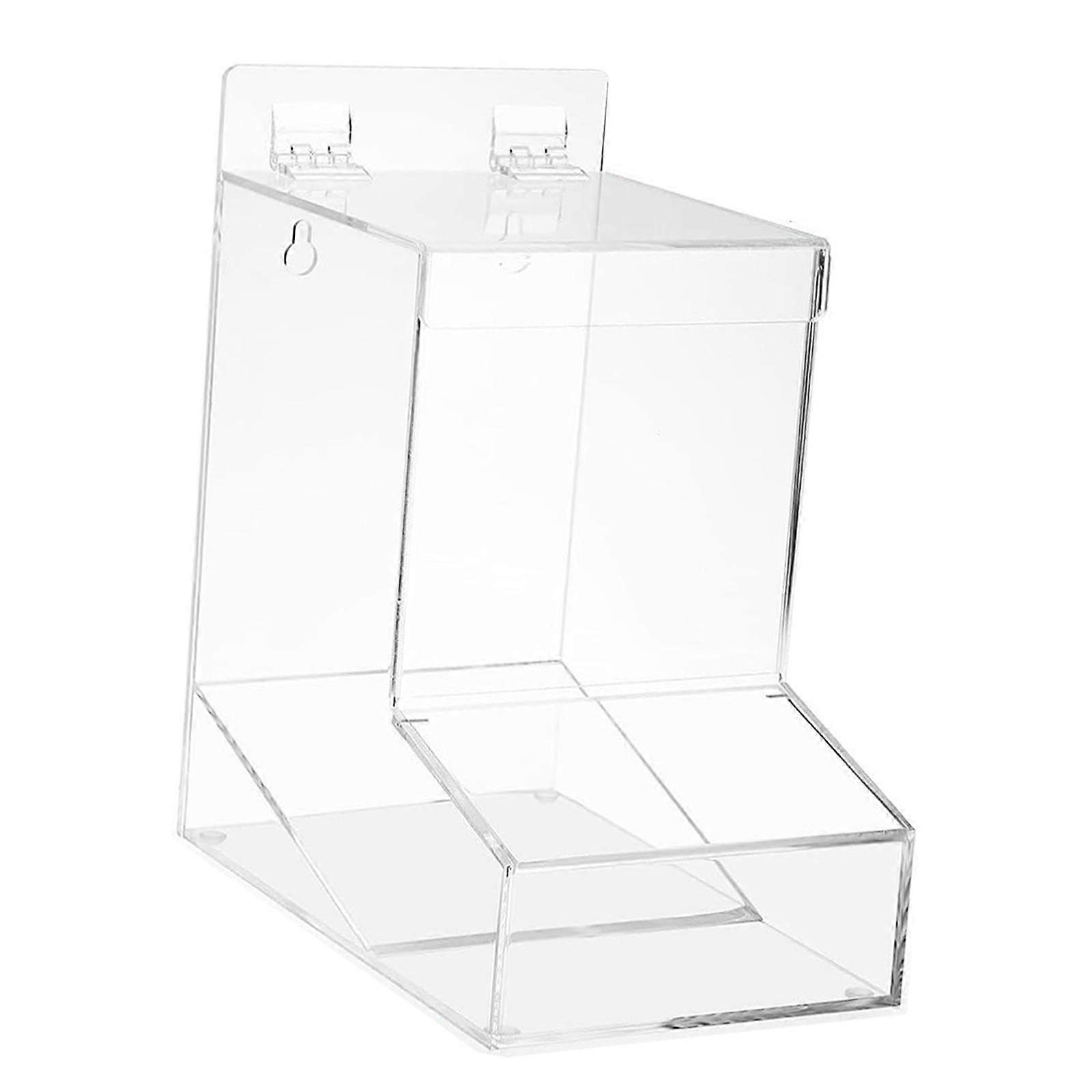 Clear Storage Box Multipurpose Organizer with Transparent EasyView Front WallMount SpaceSaving Design