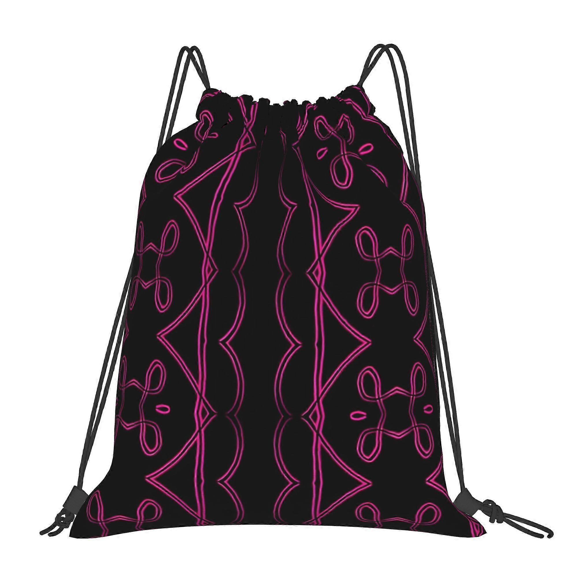 Lace Drawstring Backpack-Cqazw