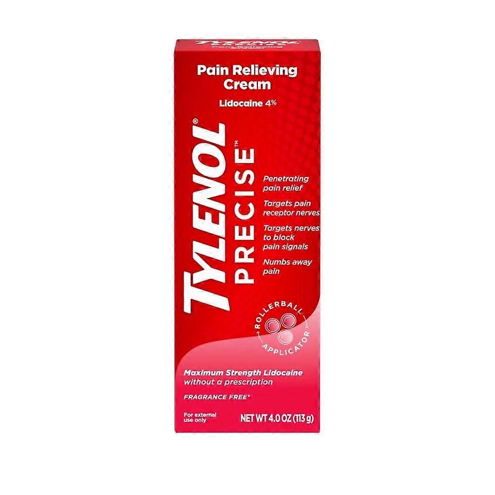 Tylenol Precise smärtlindrande kräm, oparfymerad, 118 ml (1-pack)