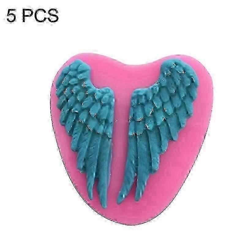 5 pcs compact angel wings cake silicone mold baking tool