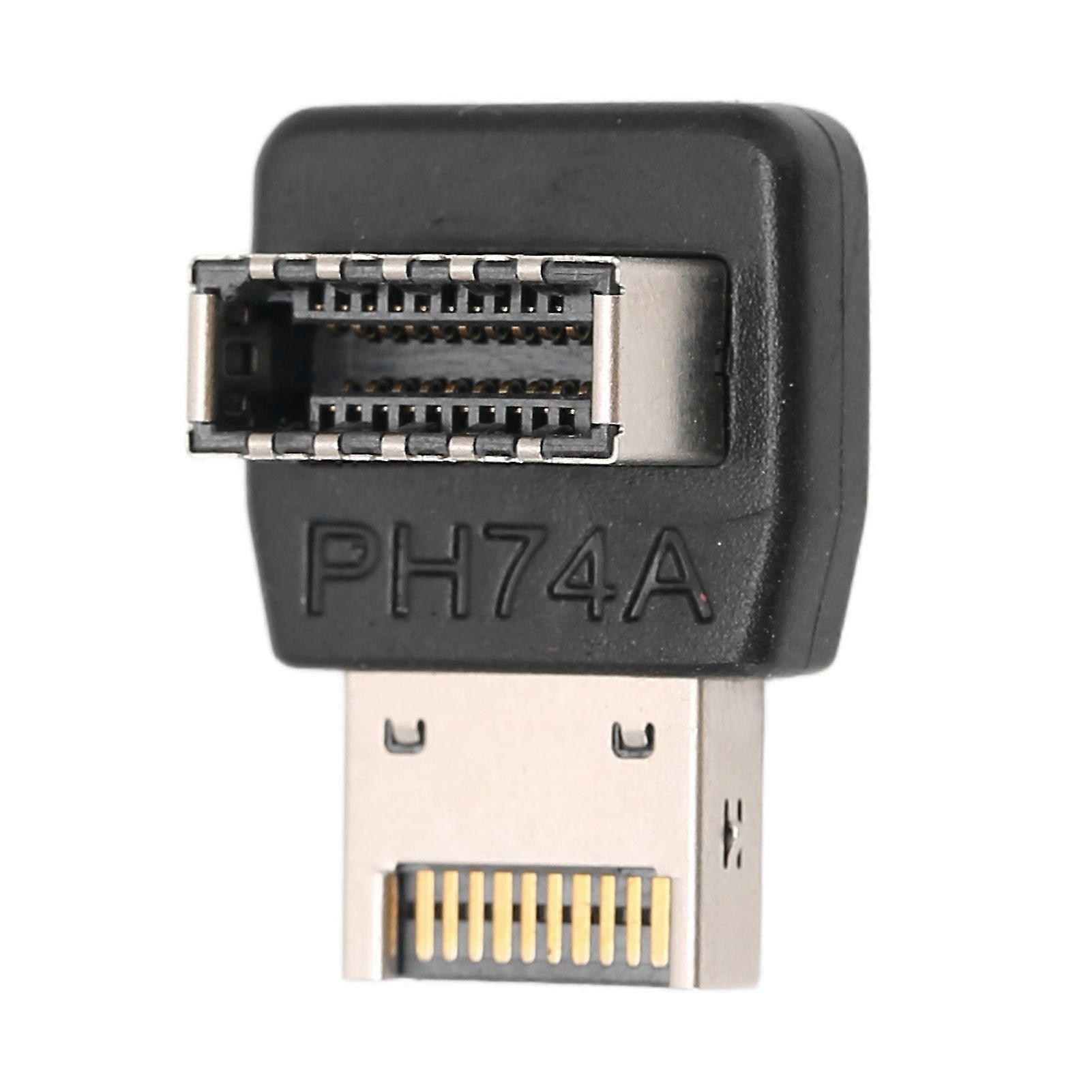 USB3.1 TYPE E-adapter Datamaskinens hovedkort USB3.1 TYPE E-adapter 90-graders styrealbue (PH74A)