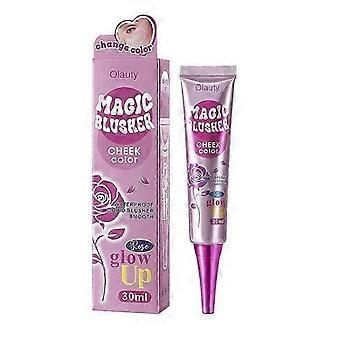 Crema cangiante che cambia colore, fard rosa a variazione di temperatura per guance e labbra, trucco cremoso e leggero per il viso