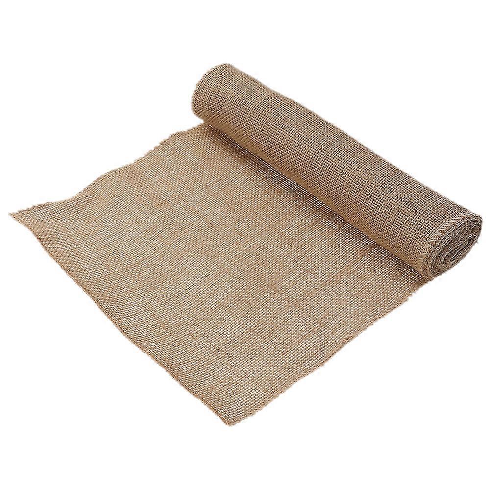 Rustic Table Runner Linen Fabric for Dining Table Decoration 2Pcs