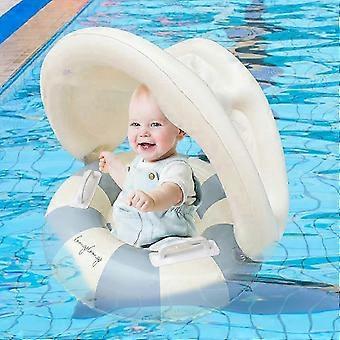 Baby1 Pool Float mit Sonnendach, aufblasbare Baby1 Schwimmhilfen, Sonnenschutz-Schwimmring für Babys mit Sicherheitssitz