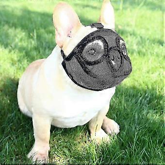Z8 Dog Muzzle With Short Snout Adjustable Breathable Mesh Muzzle For English French Bulldogs Anti-bite Chewing