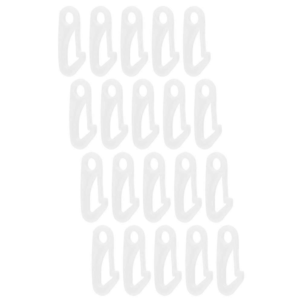 Outdoor Flagpole Attachment 20Pcs Plastic Snap Hooks for Easy Installation