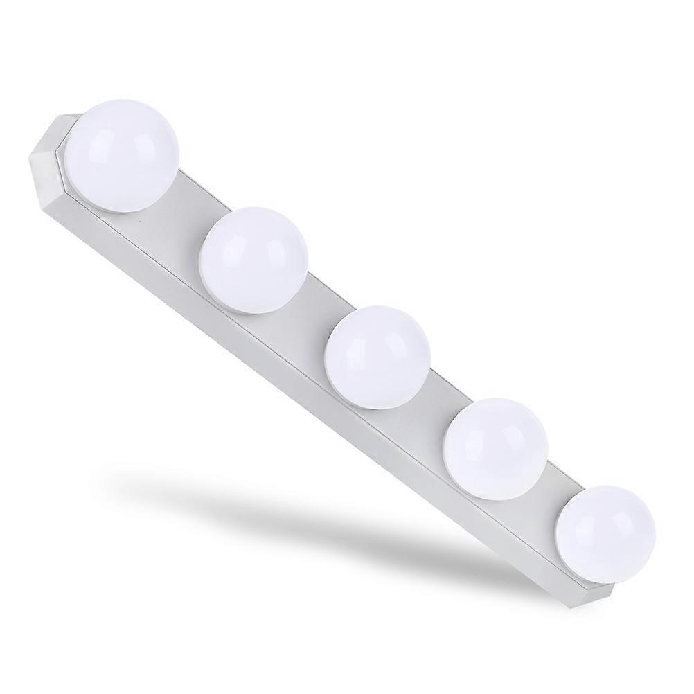 אור מראה 5 נורות LED עם כוס יניקה לשימוש איפור