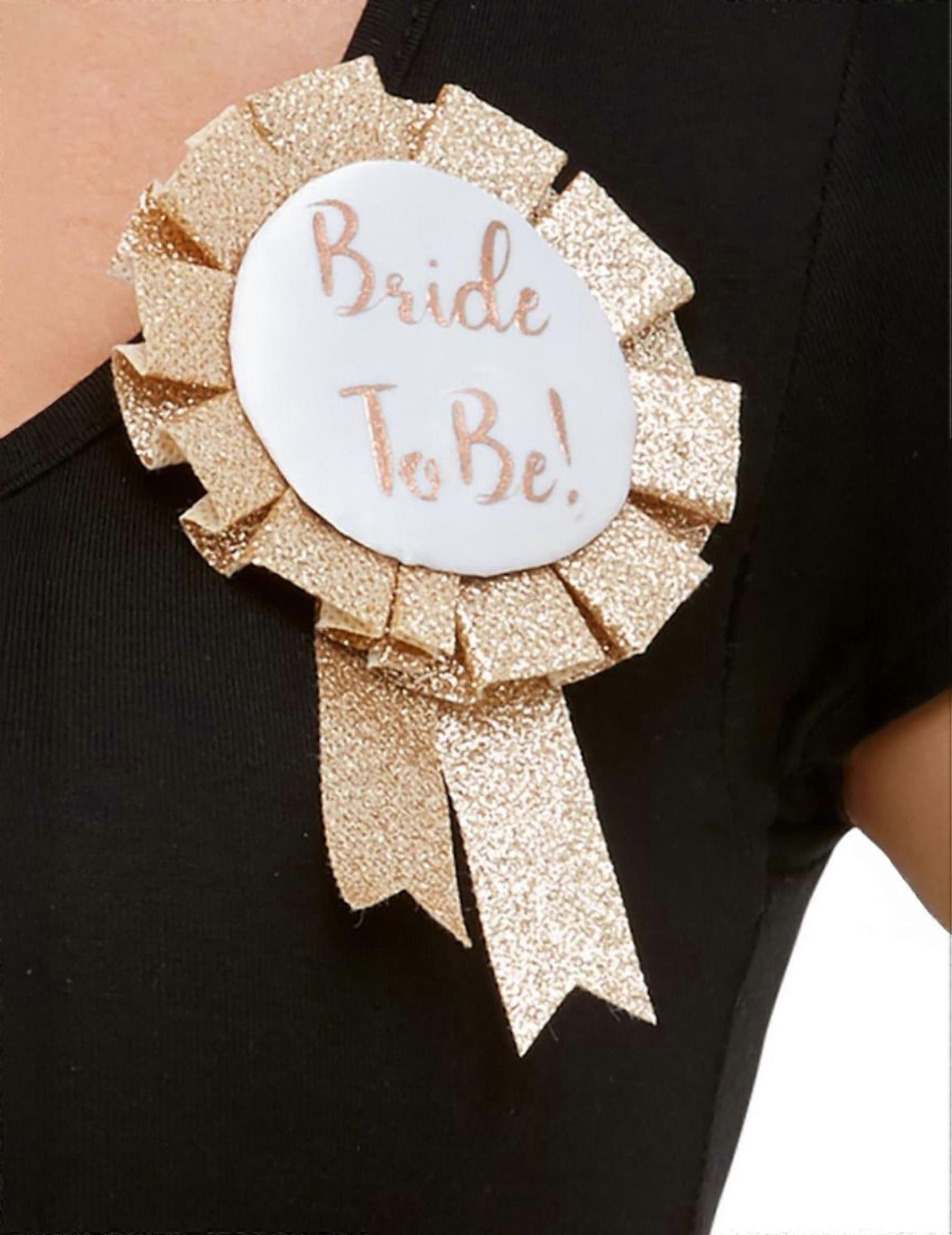 Gold Bride to Be Badge