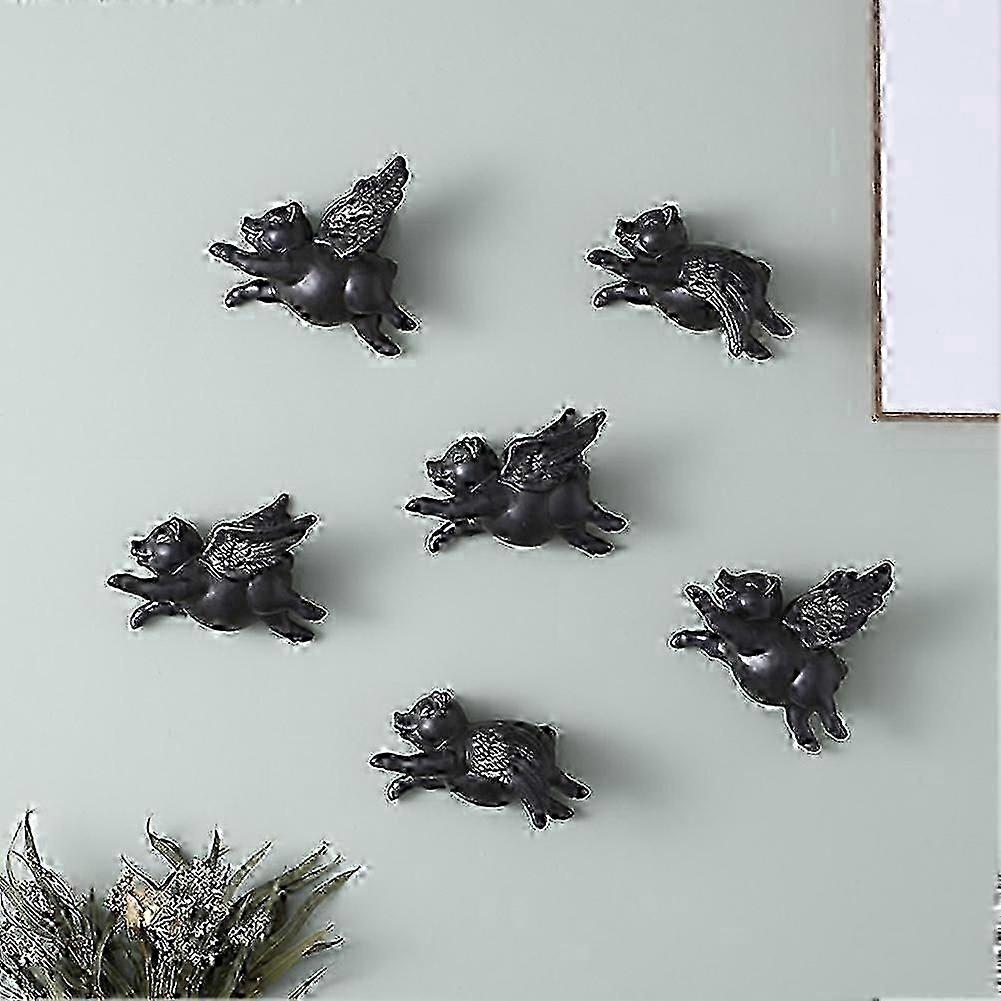 3D Matte Pig Wall Ornament Ceramic