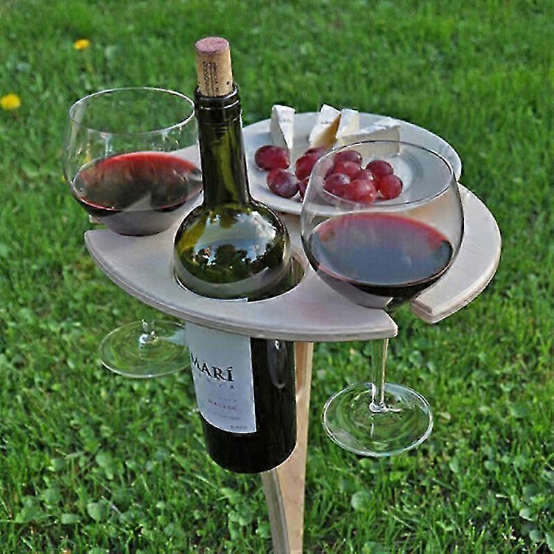 Portable Ground Stake Wine Table