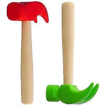 Assorted Color Small Hammer Toy For Kids Great For Kindergarten Carpentry Workshops 2Pcs