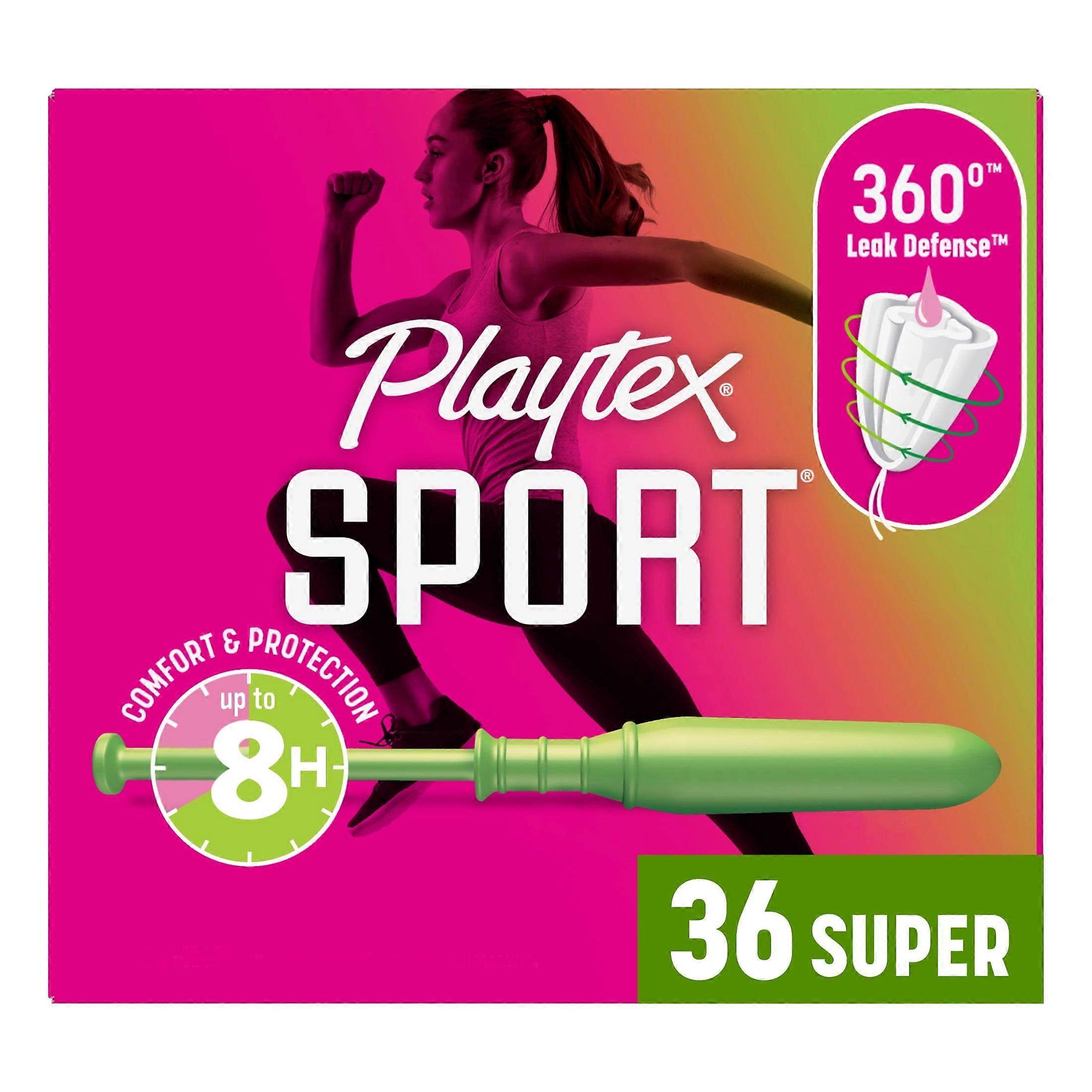 Playtex Sport Tampons Unscented Super 36 ct
