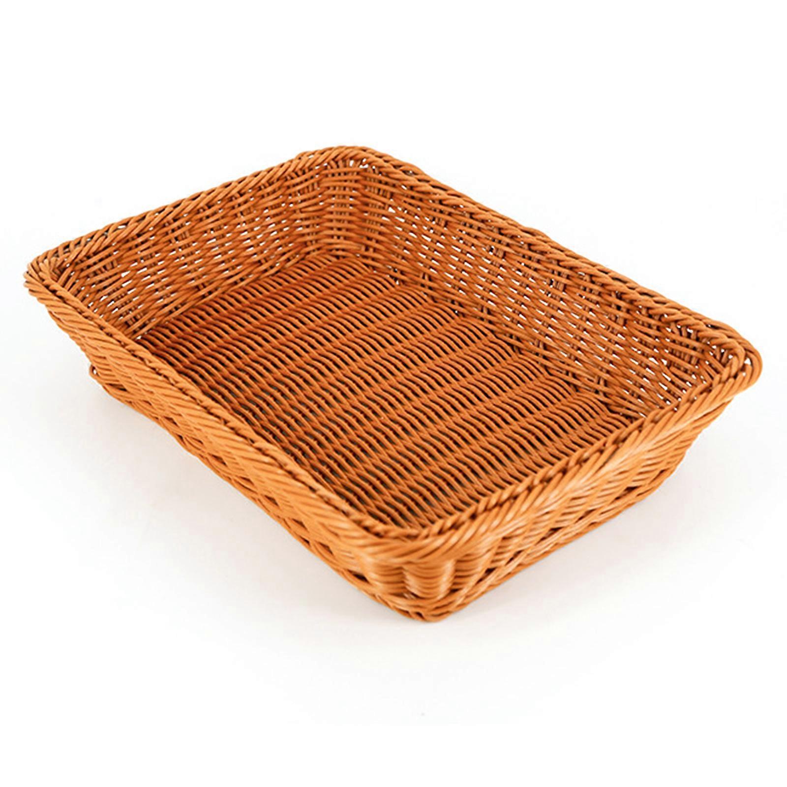 Durable Woven Imitation Rattan Bread Basket