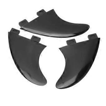 3PCS Surfboard Fin Sostituzione PVC Paddle Board Fin Surfboard Accessorio per Outdoor