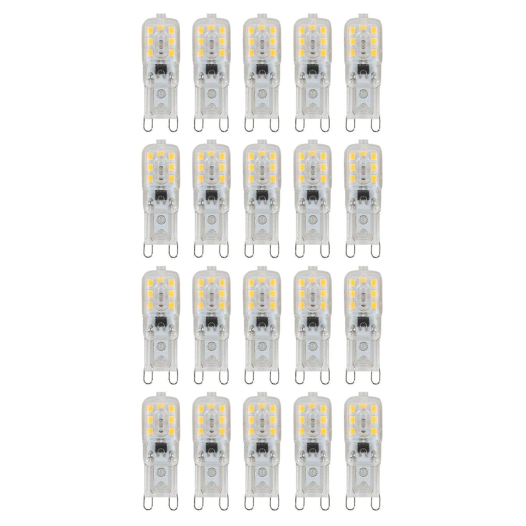 20 X G9 5w Led Dimmable Capsule Bulb Replace Light Lamps Ac220-240v, Warm White