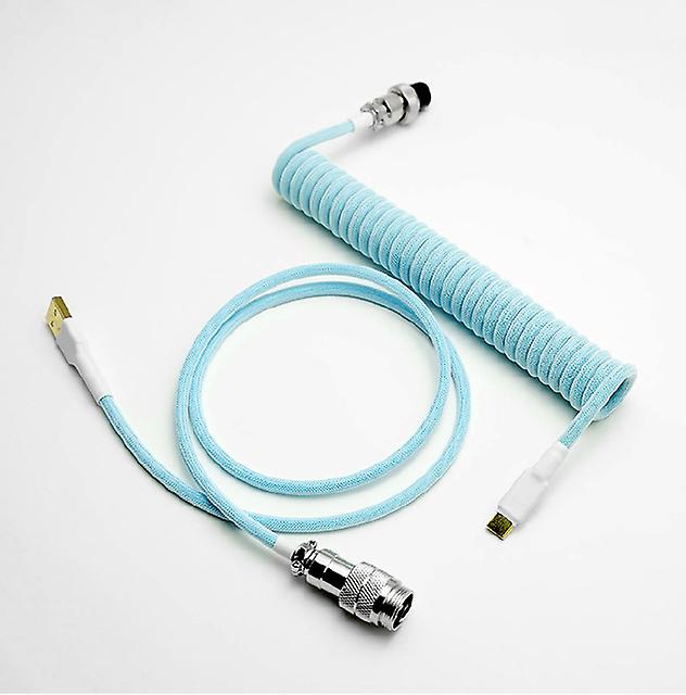 Custom Coiled Usb C Cable For Gaming Keyboard Mechanical Keyboard Coiled Cable Computer Aviation Connector Mechanical Keyboard
