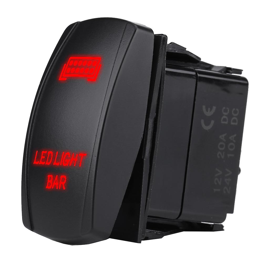 Rocker Switch,12V 24V Waterproof 5 LED Light Rocker Switch Toggle Rocker Switch Built for Professionals