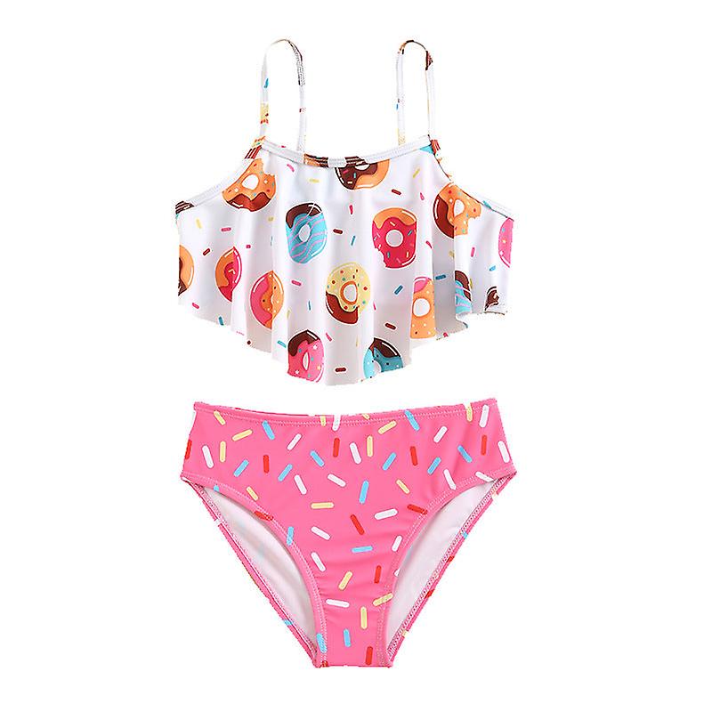 Mädchen Badeanzug Kinder Cartoon Muster Split Badeanzug Mädchen