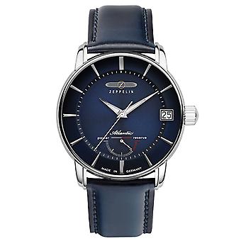 Zeppelin atlantic limited ed. Analog Man Watch Automatic avec bracelet en peau de vache 8416-3
