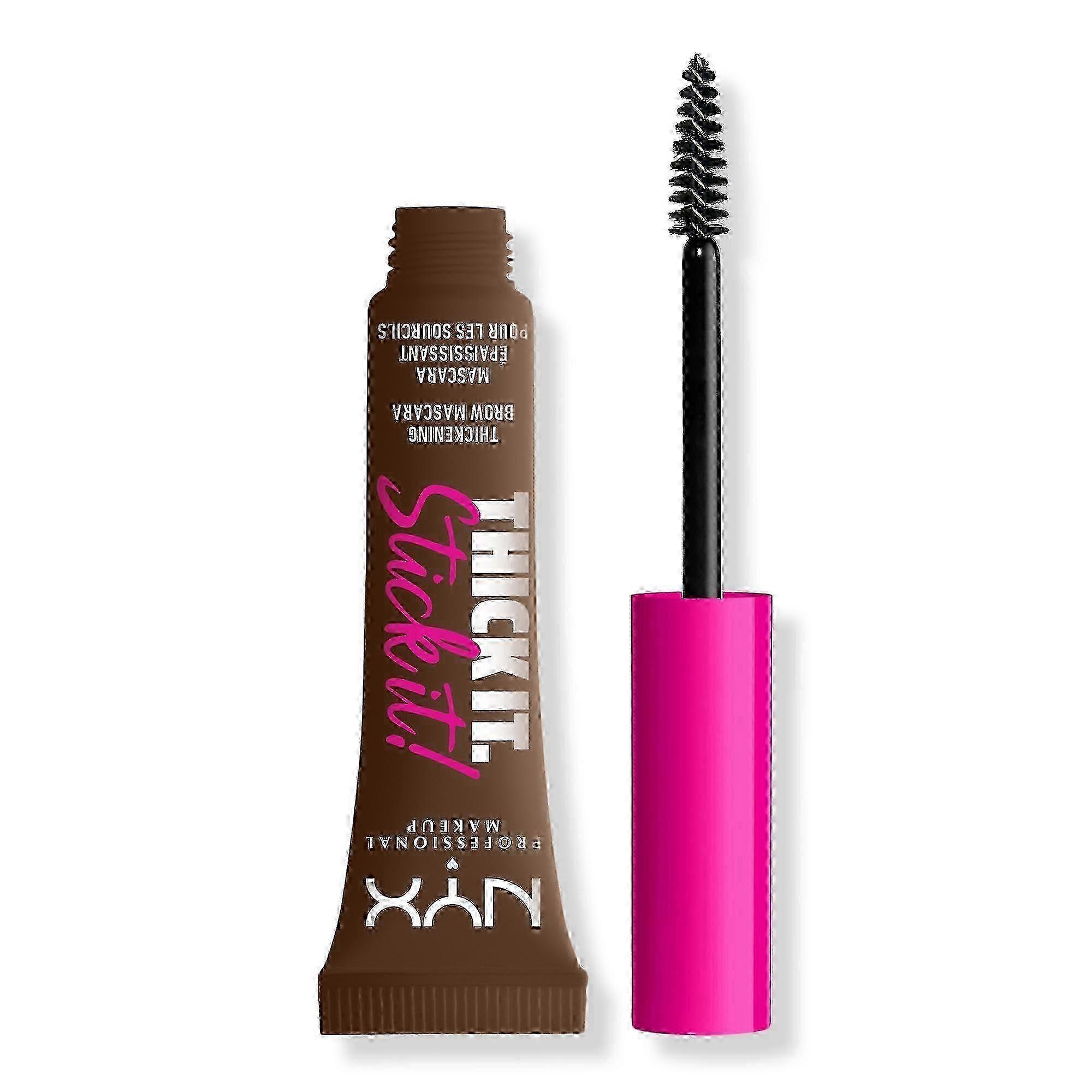 Nyx Professional Makeup Thick It Stick It! Thickening Brow Gel Mascara, Brunette, 0.23 Oz