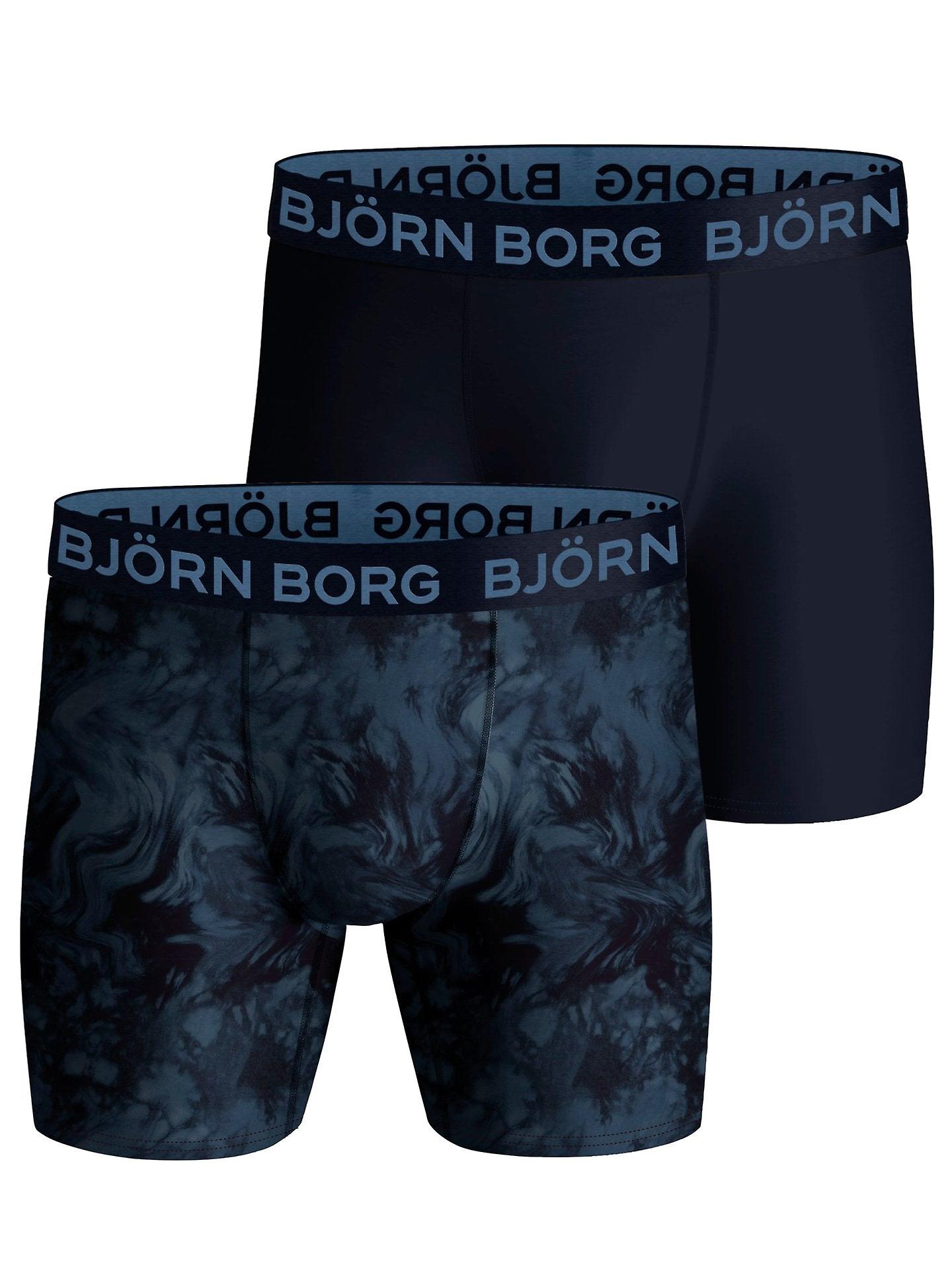 Björn Borg Performance Boxer 2 - Imprimeu/bleumarin