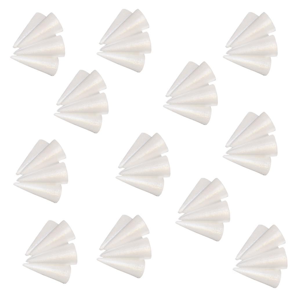 60 Pieces DIY Christmas Tree Styrofoam Foam Material for Kids Craft 150mm