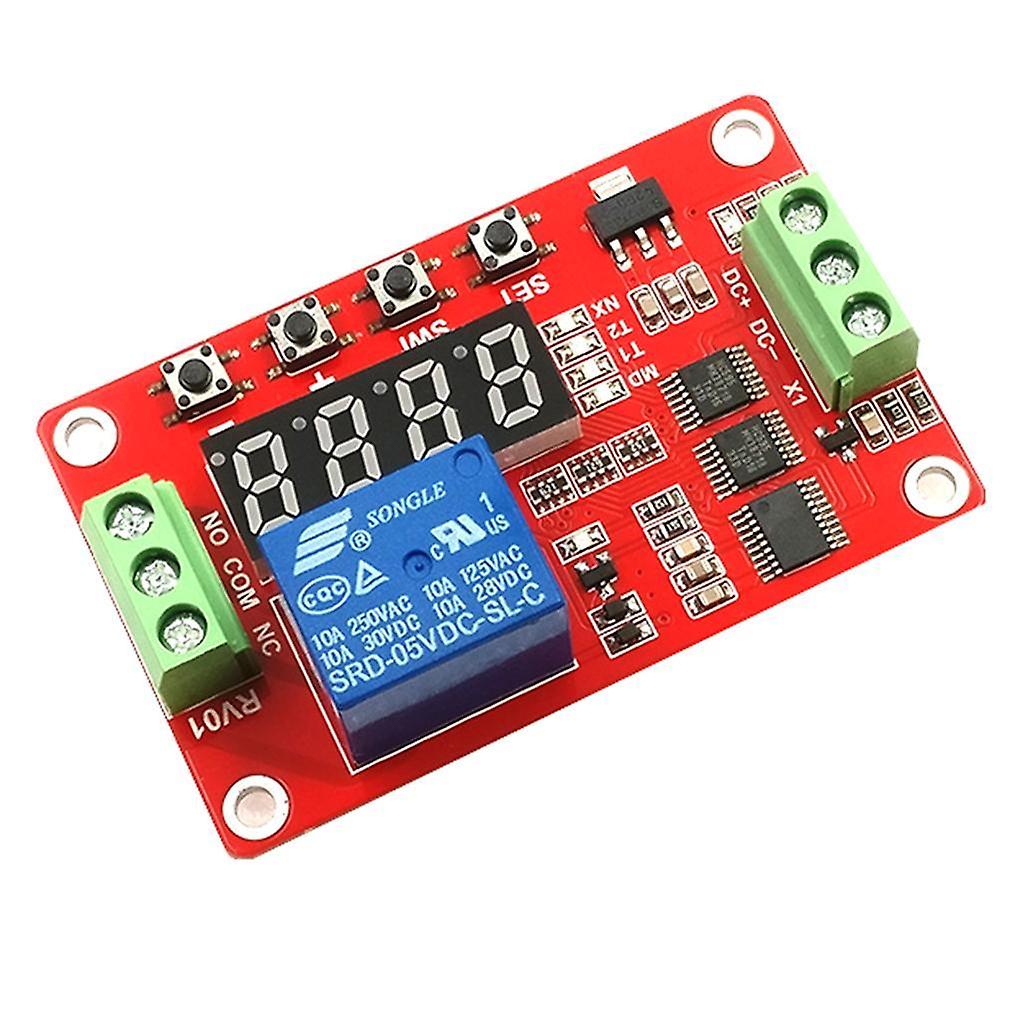 DC 12V LCD Display Cycle Delay/Self-lock/Cycle/Timer Relay Switch Module