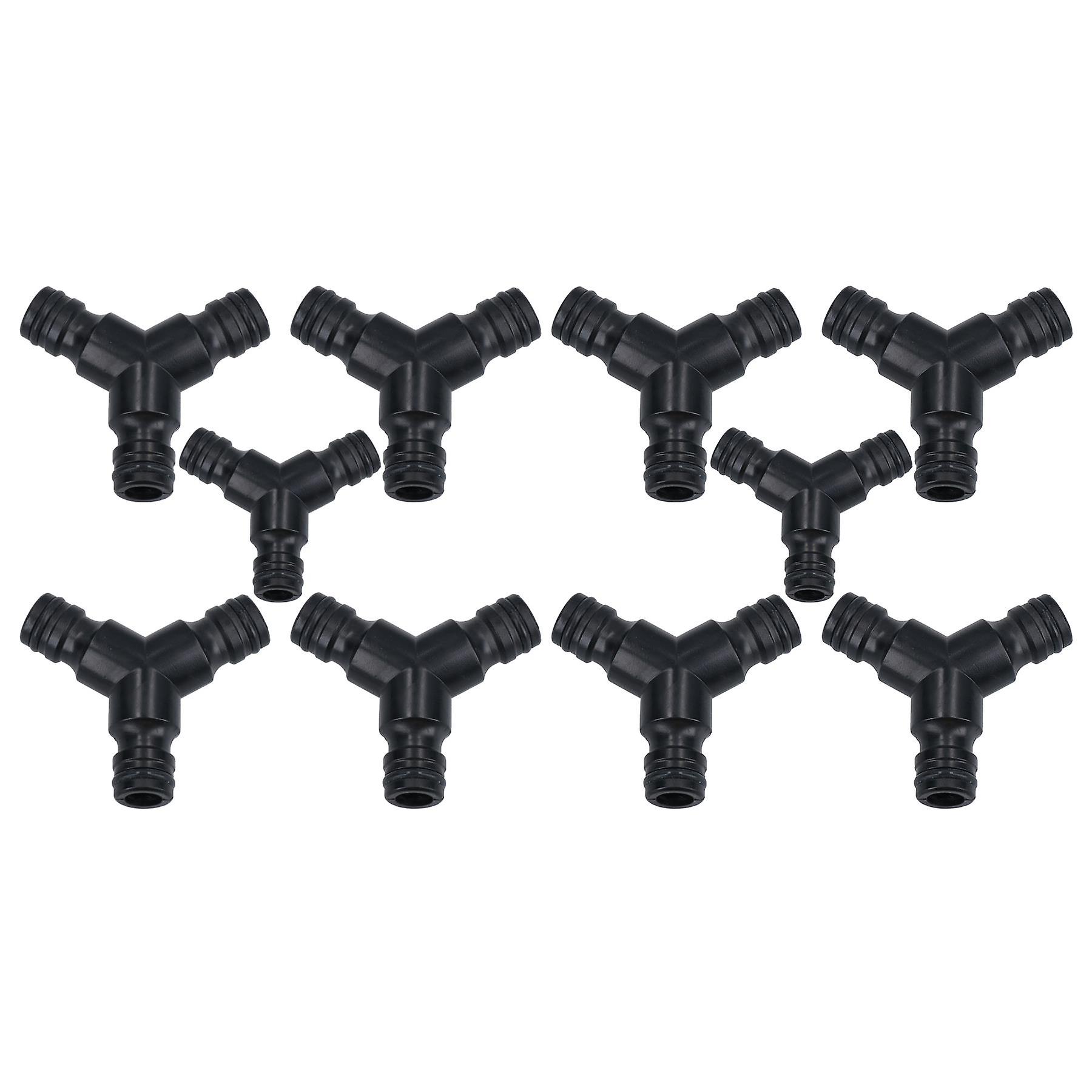 3 Way Garden Hose Pipe Coupler Connector Joiner Watering Water Pipes 10pc
