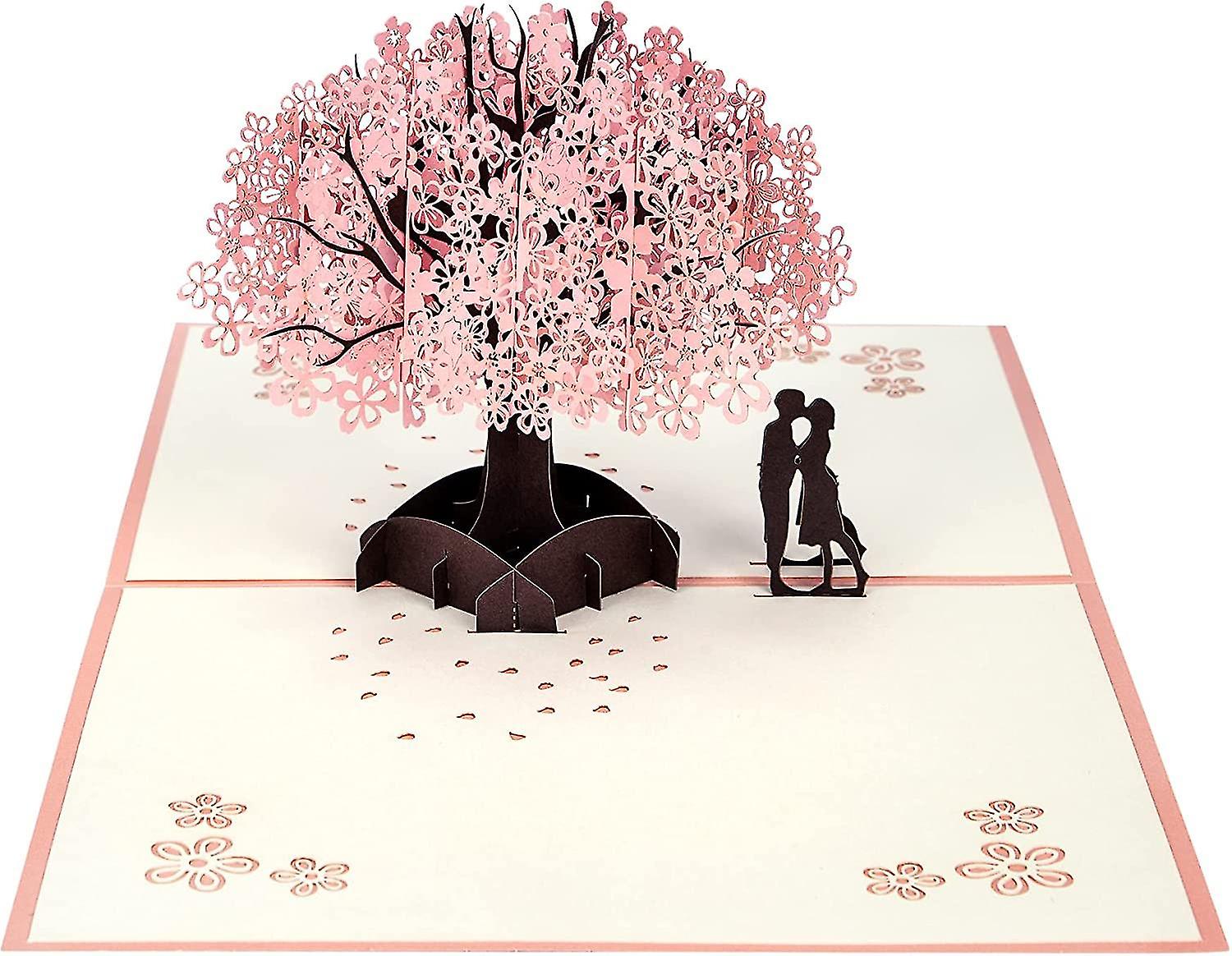 3d Pop-up Card For Christmas Wedding Valentines Day