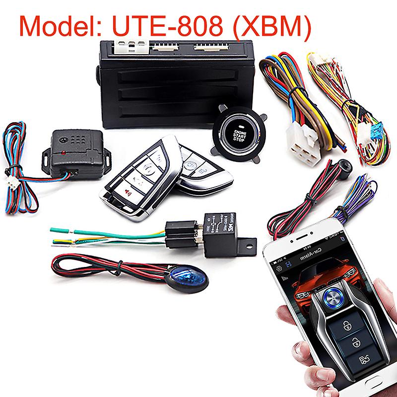 Universal Car Alarm Start Stop System Remote Control Engine Ignition Autostart Kit Keyless Push Start System Car Accessorie
