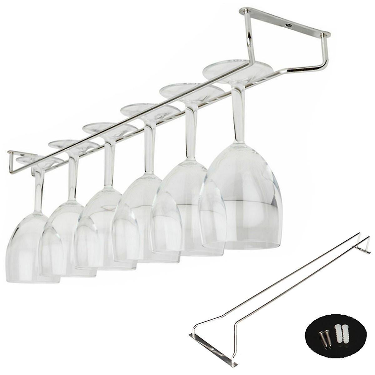 55Cm Glass Hanger Rack - Kitchen Storage Holder