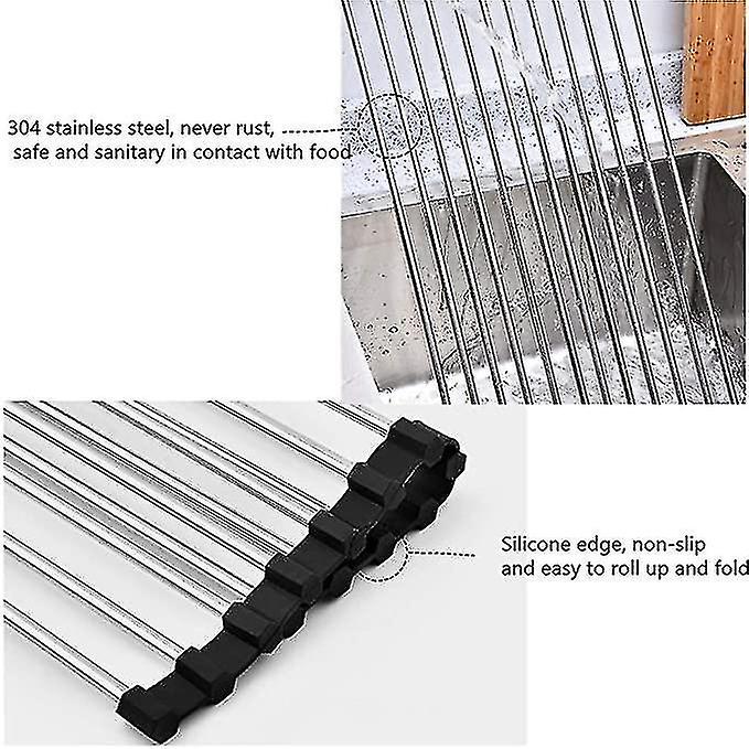 Triangle Dish Drainer In Sink ,roll Up Dish Drying Rack,foldable Drain Rack, Drying Rack On The Corn